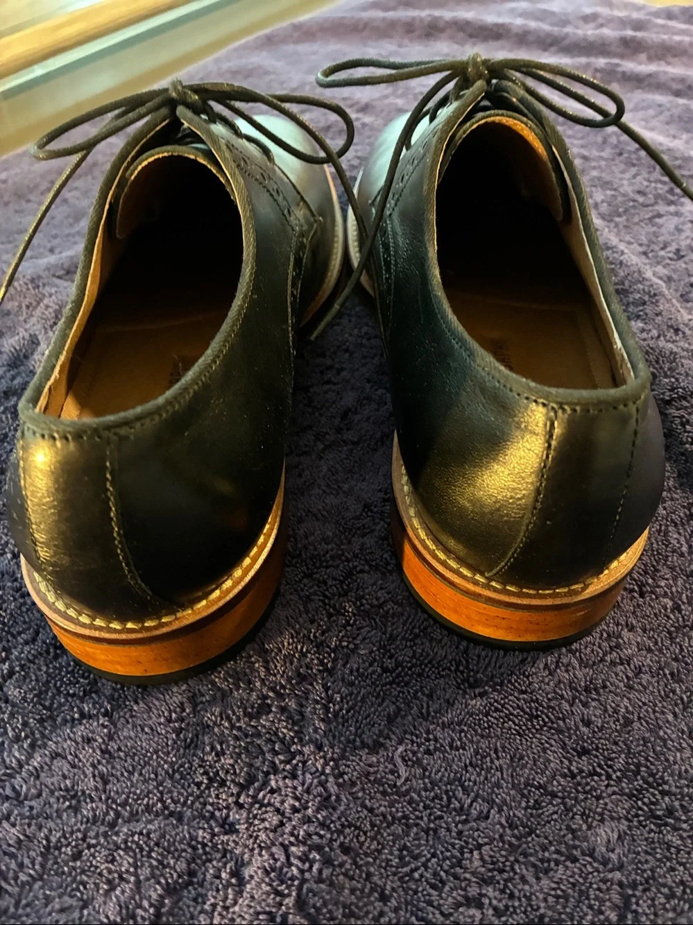 Johnston & Murphy polished black